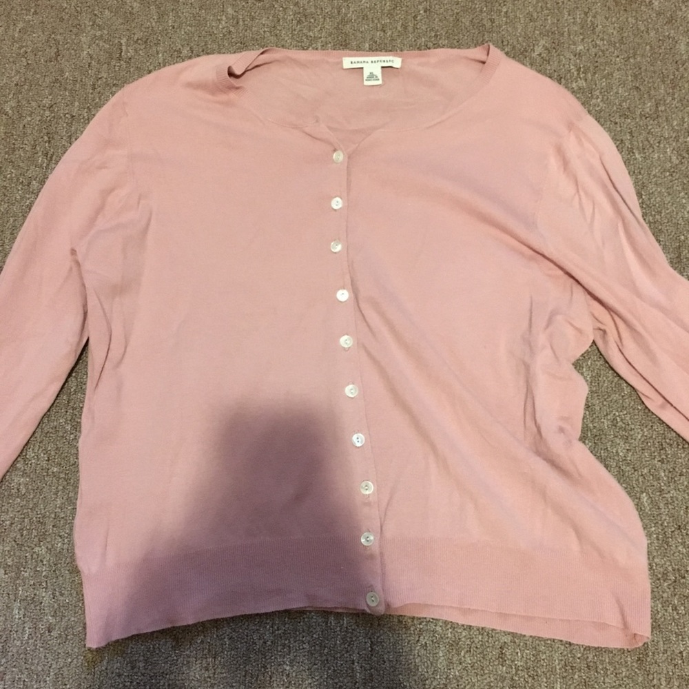 Banana Republic blush pink cardigan